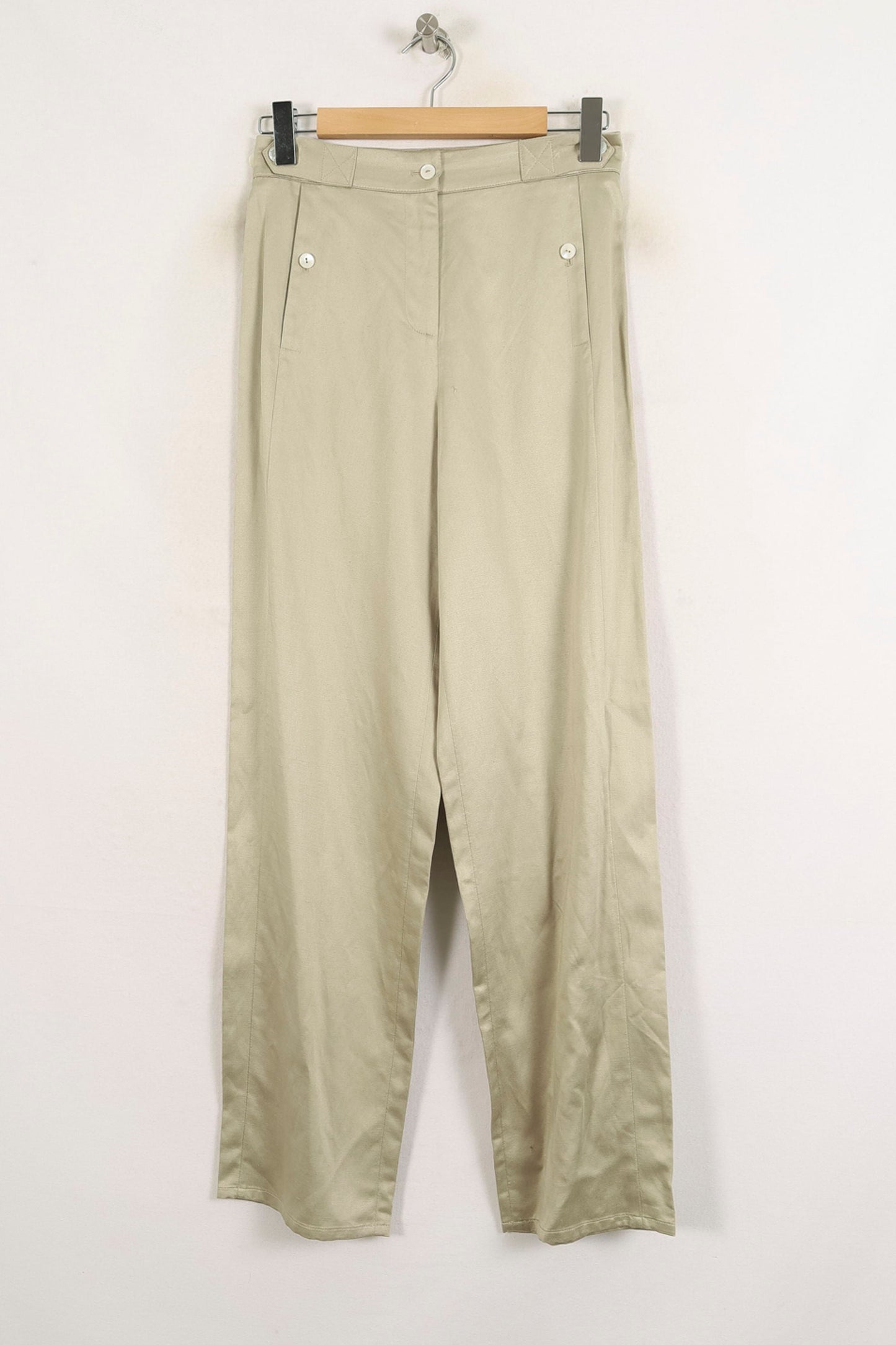 Pantalon Droit Beige - Taille S/36