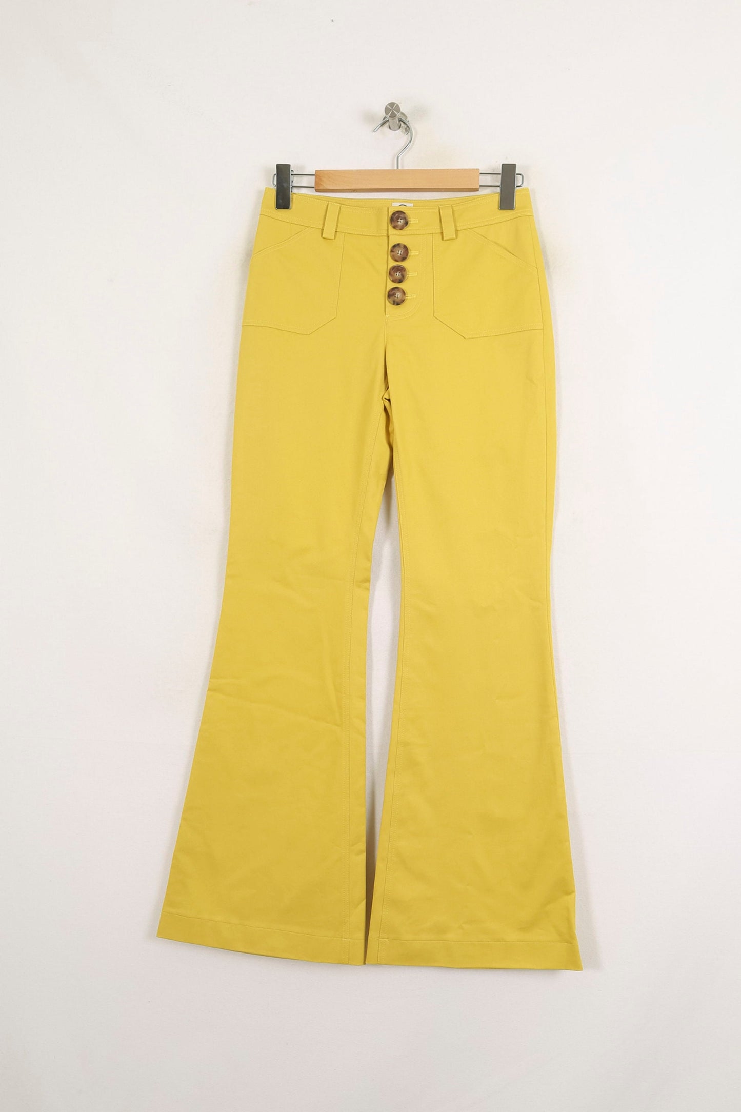 Pantalon Évasé Jaune - Taille S/36