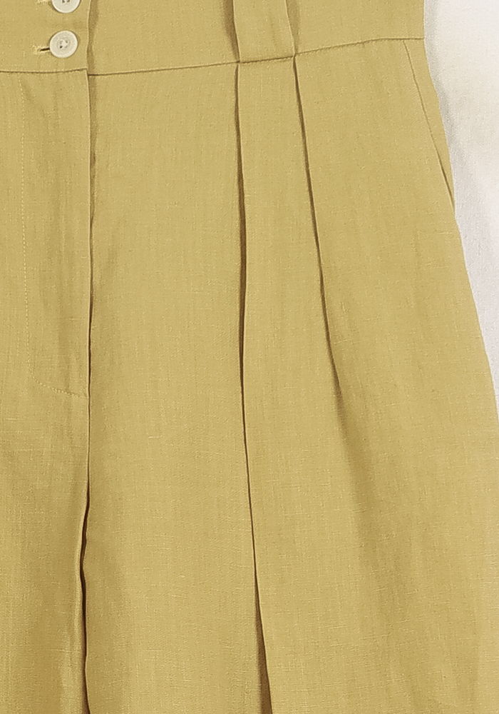 Pantalon Large Jaune - Taille S/36