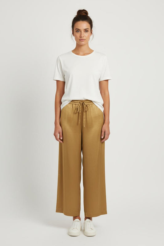 Pantalon Large Beige - Taille S/36