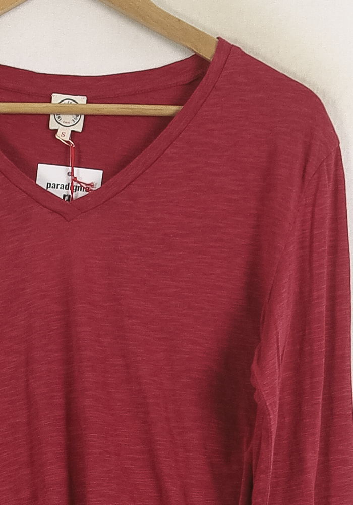 Tee-shirt Manches Longues Bordeaux - Taille S/36