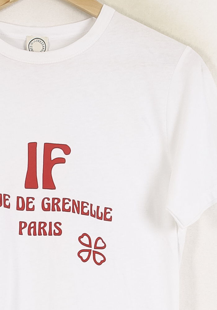 Tee-shirt Blanc et Rouge - Taille S/36