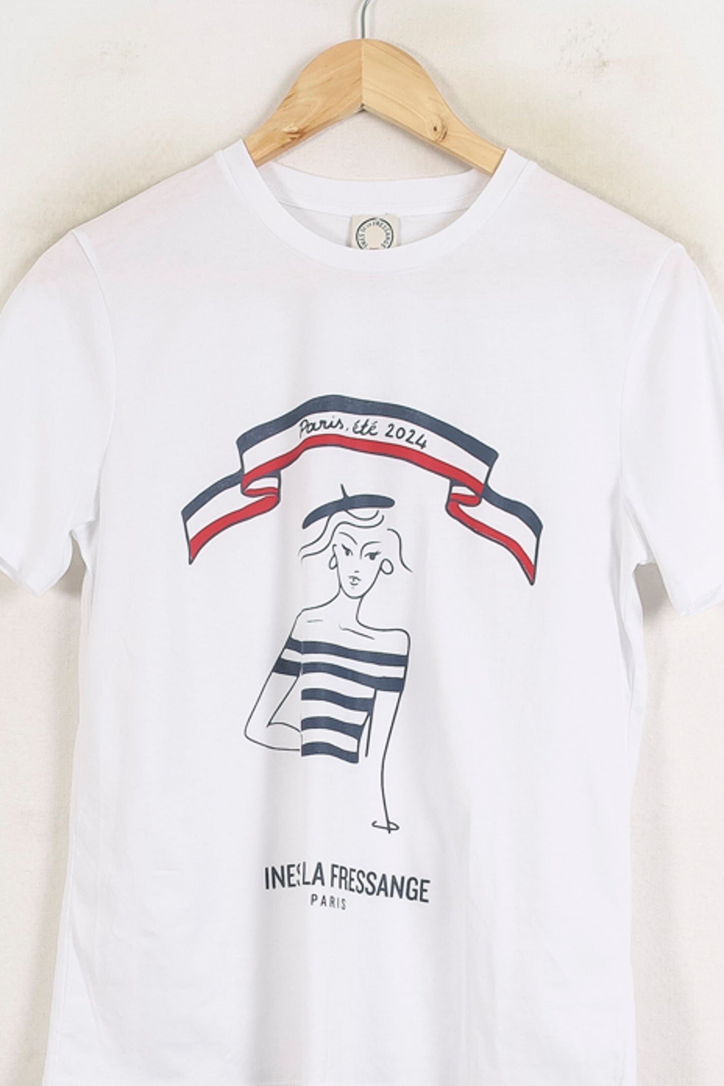 Tee-shirt Blanc et Bleu - Taille S/36