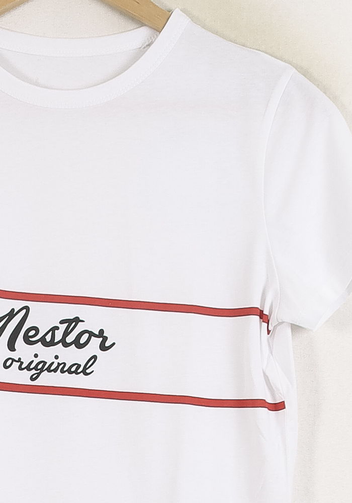 Tee-shirt Blanc et Rouge - Taille S/36