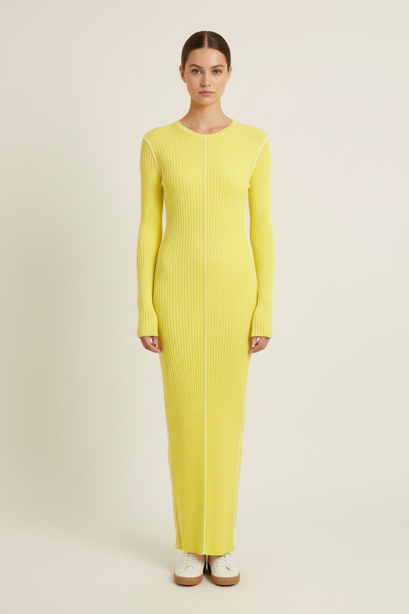 Robe Longue Jaune - Taille S/36