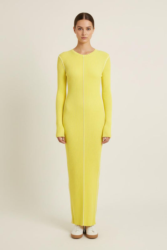 Robe Longue Jaune - Taille S/36