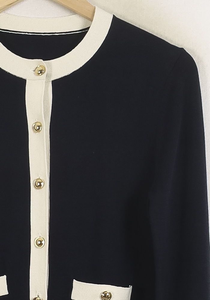 Cardigan Bleu et Blanc - Taille S/36