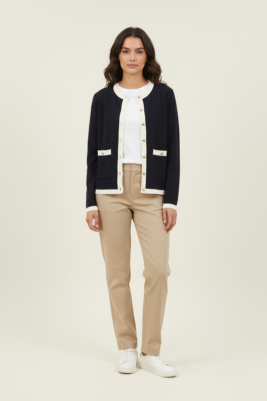 Cardigan Bleu et Blanc - Taille S/36