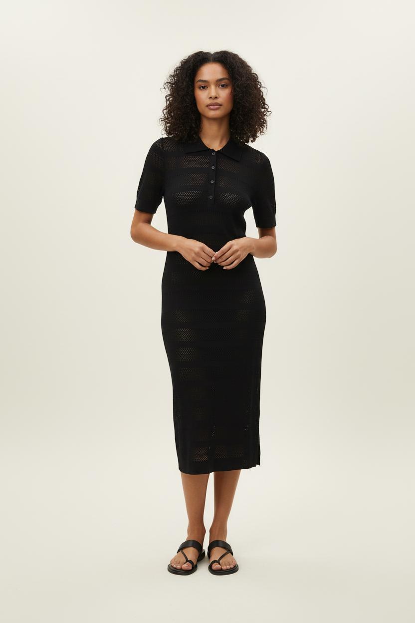 Robe Polo Noire - Taille S/36