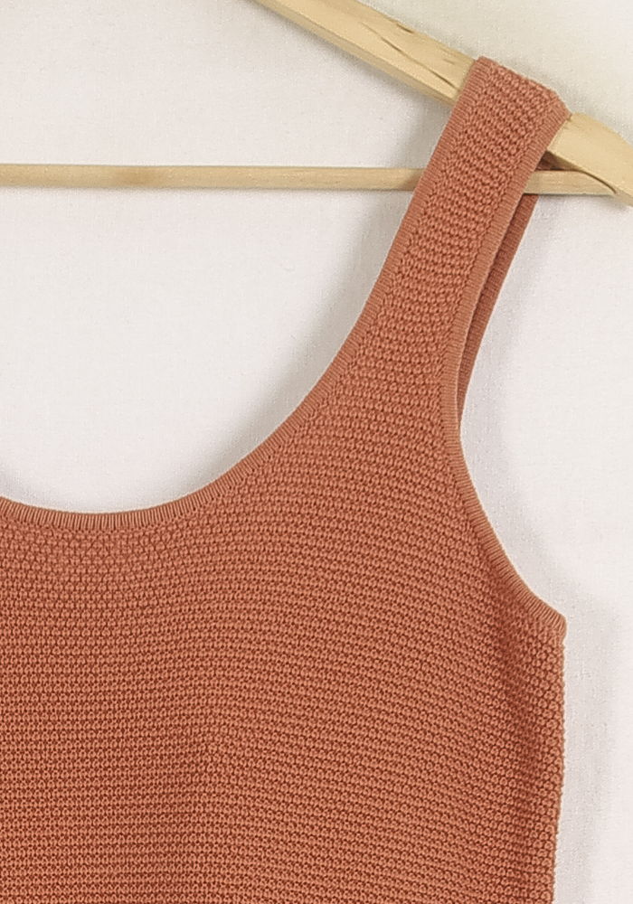 Robe Sans Manches Marron - Taille S/36