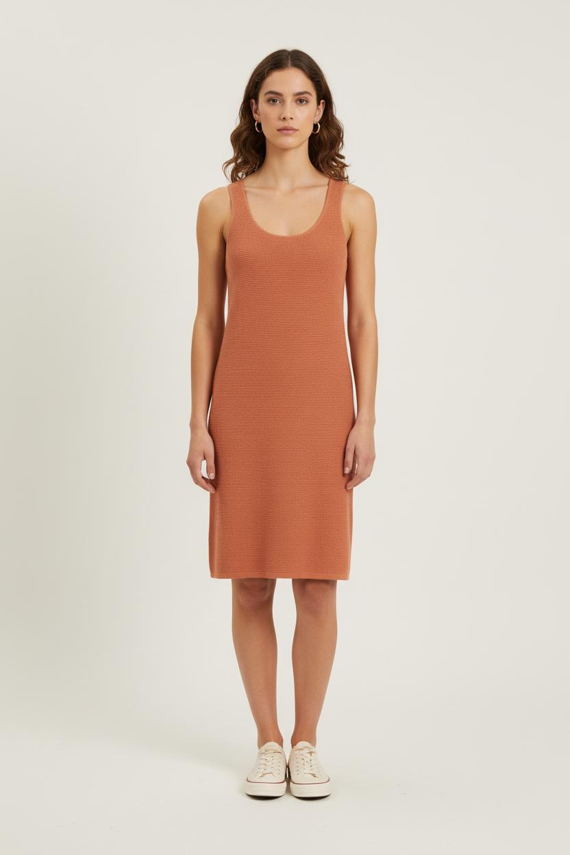 Robe Sans Manches Marron - Taille S/36