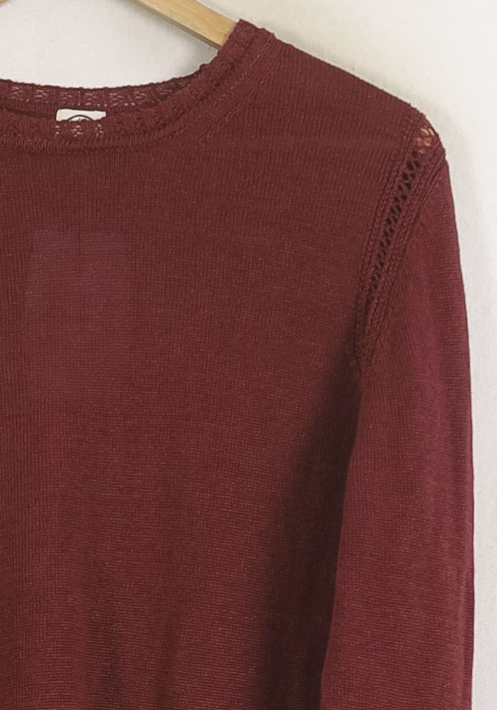 Pull Bordeaux - Taille S/36