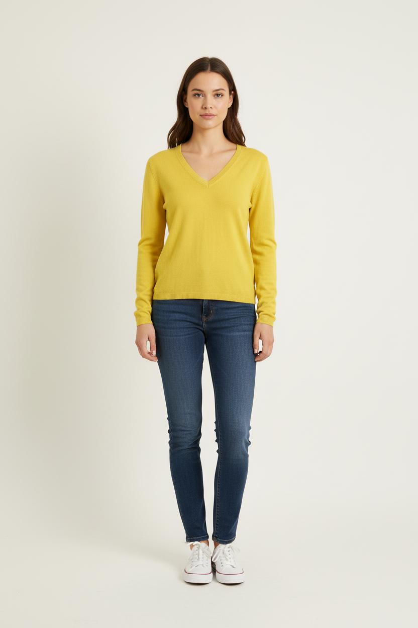 Pull Jaune - Taille S/36