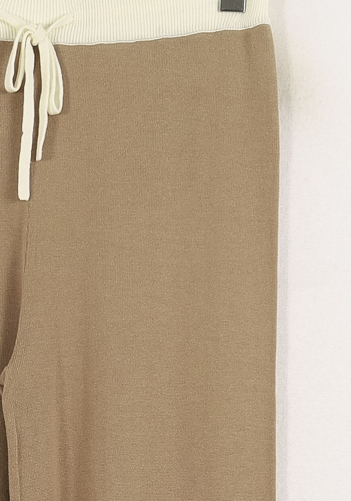 Pantalon Large Beige et Écru - Taille S/36