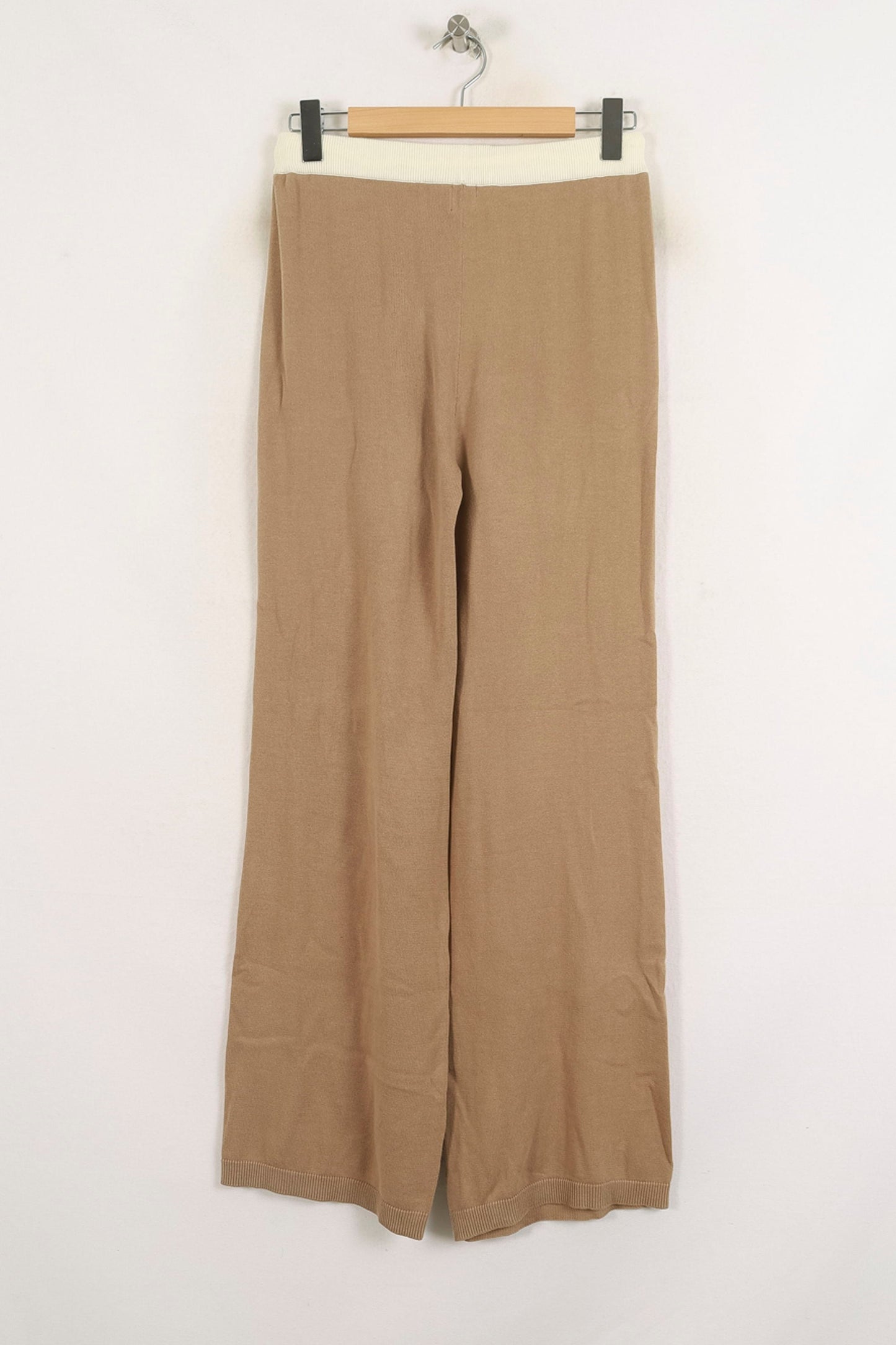 Pantalon Large Beige et Écru - Taille S/36