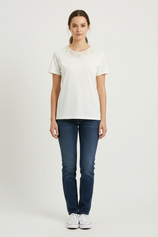 Tee-shirt Blanc - Taille XXL/44