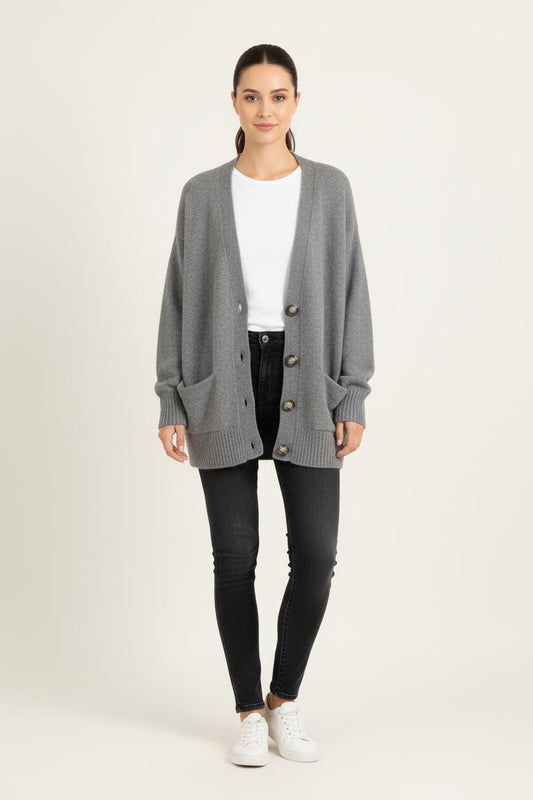 Cardigan Gris - Taille S/36