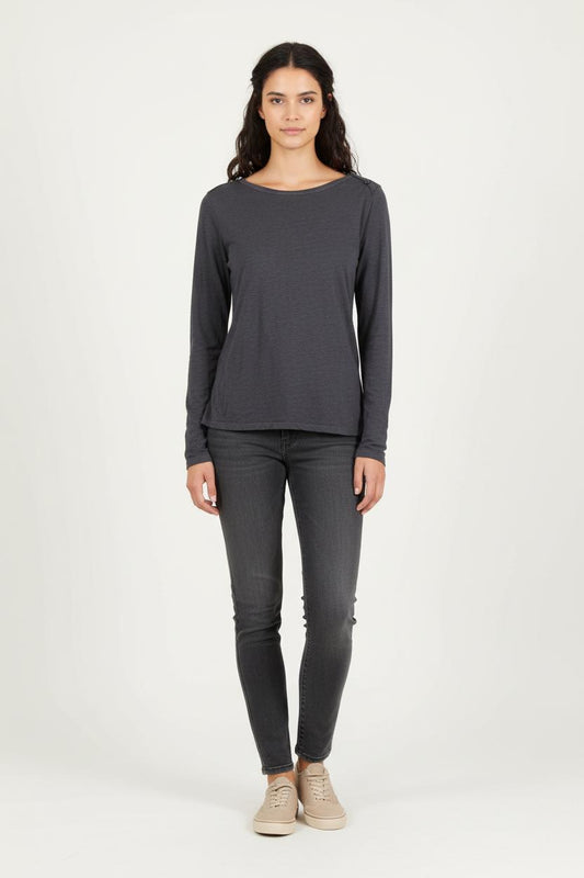 Tee-shirt Manches Longues Bleu - Taille M/38