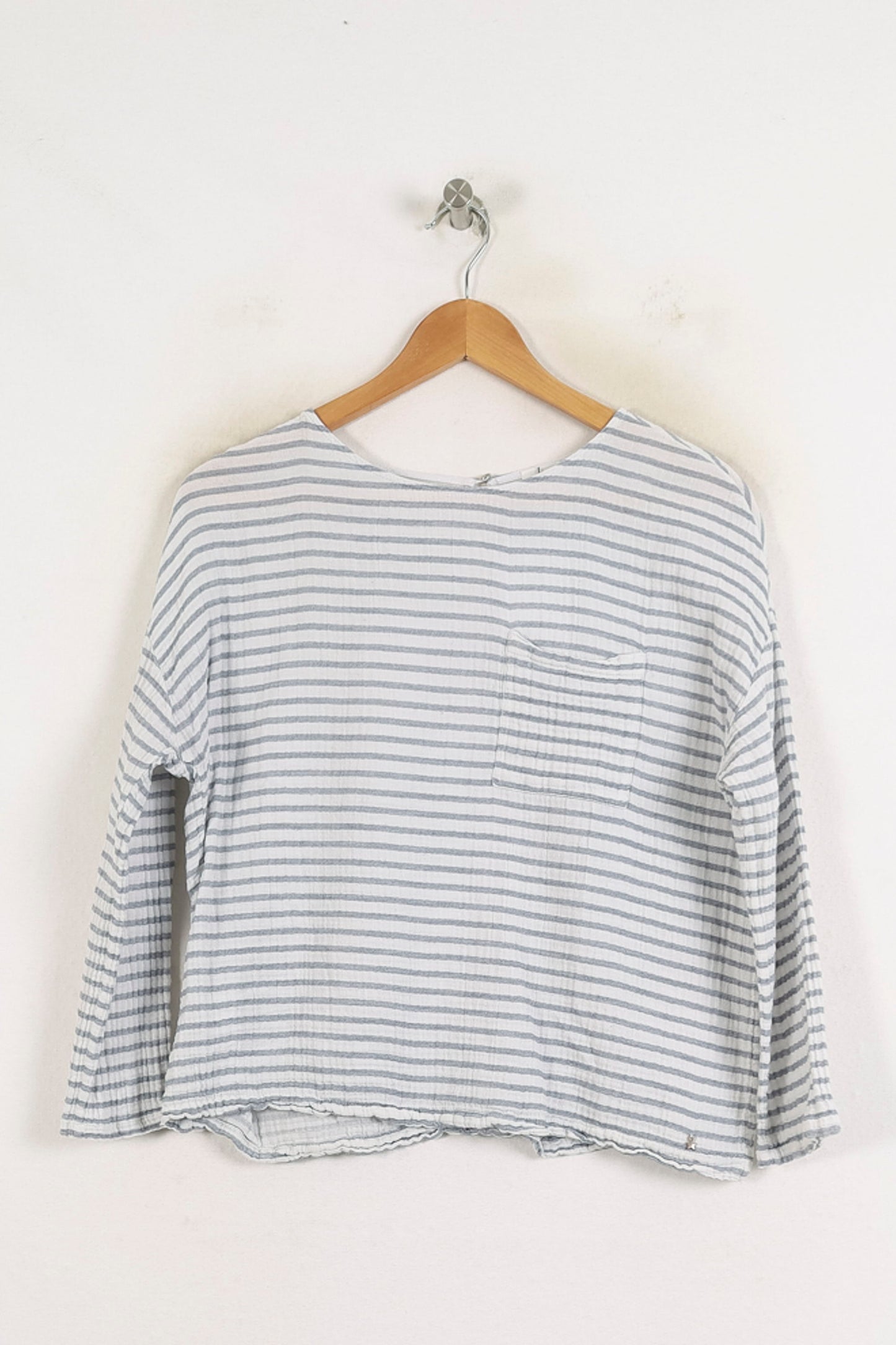 Blouse Blanc et Gris - Taille XS/34