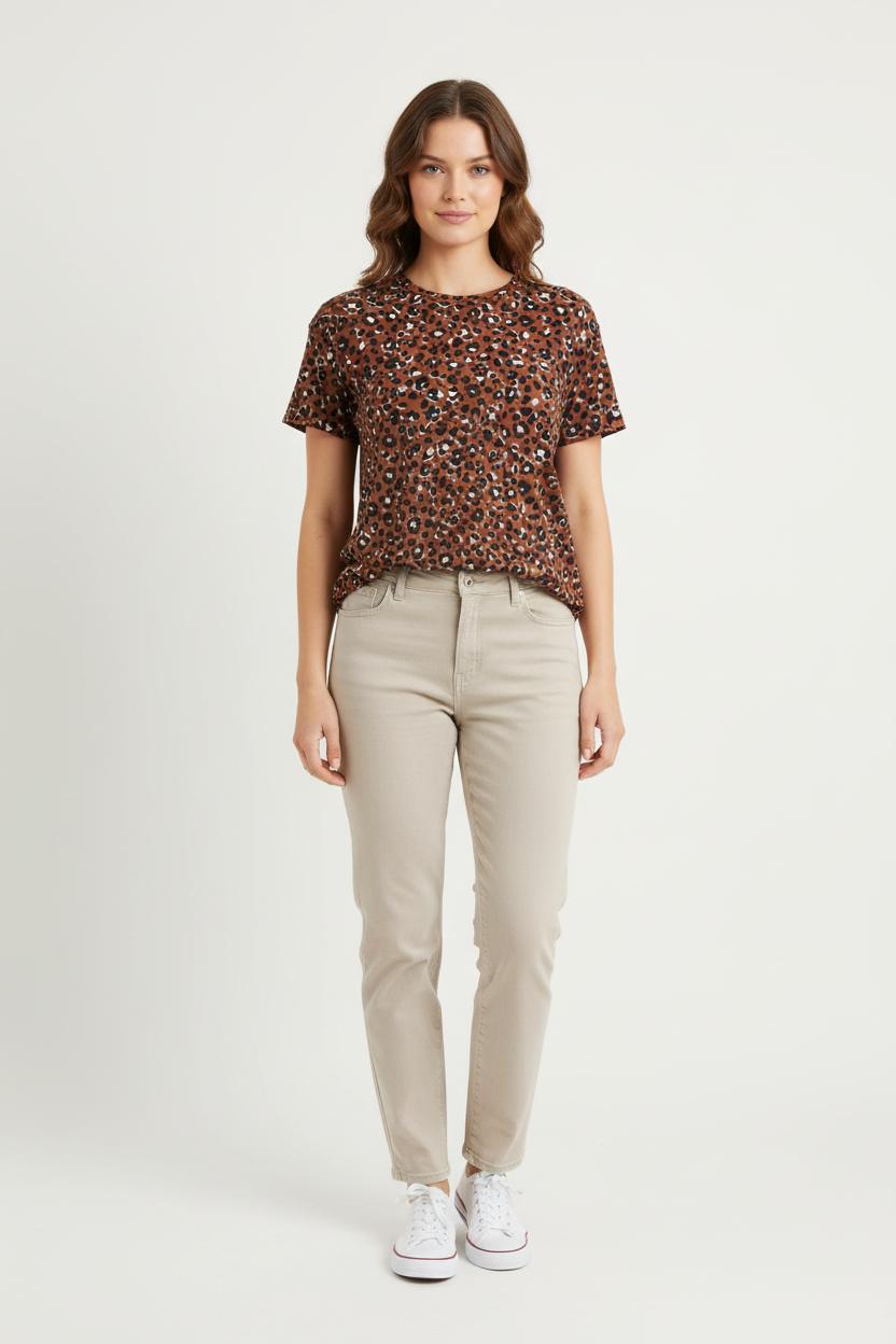 Tee-shirt Marron et Noir - Taille S/36