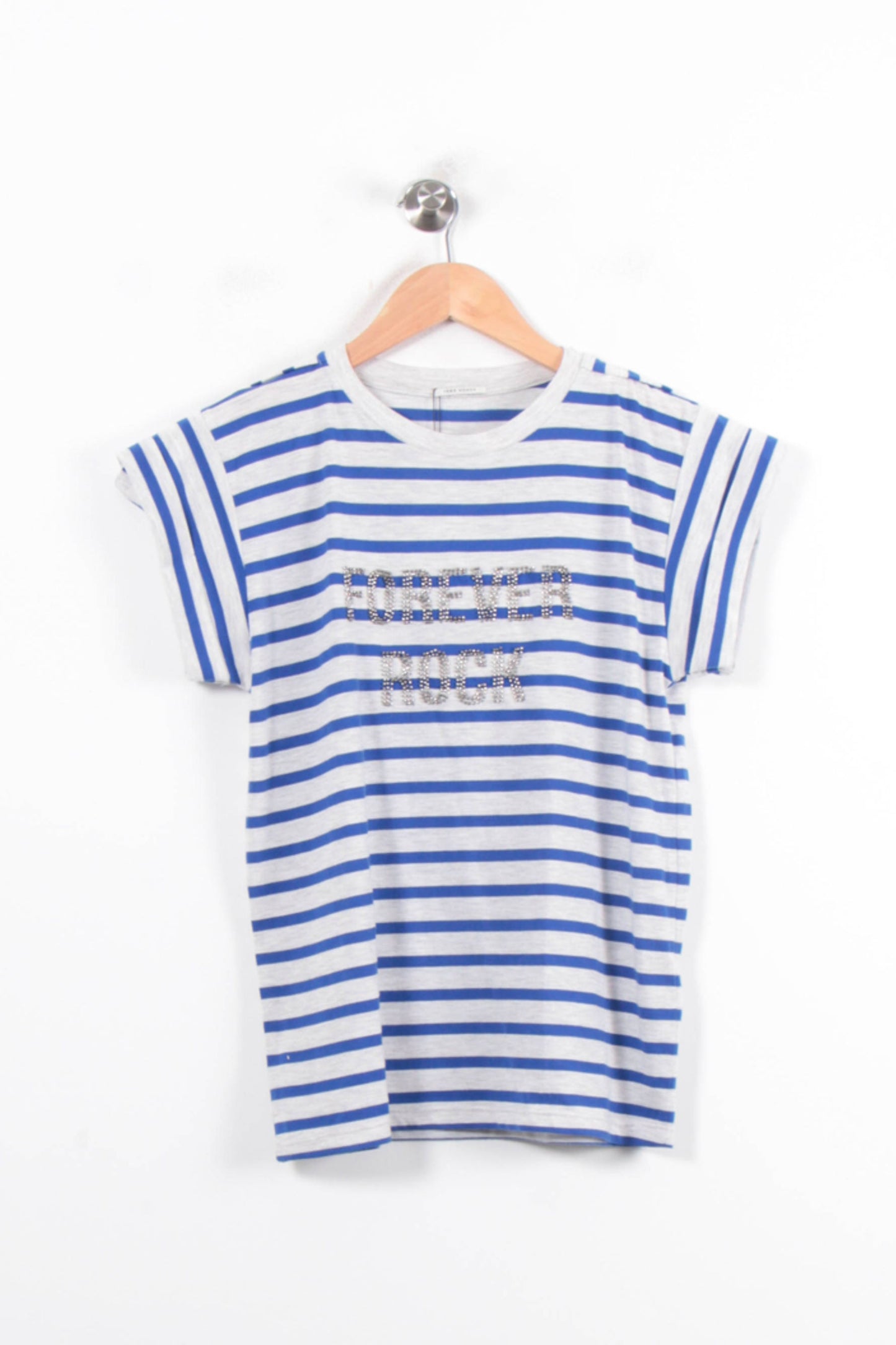 Tee-shirt Blanc et Bleu - Taille S/36