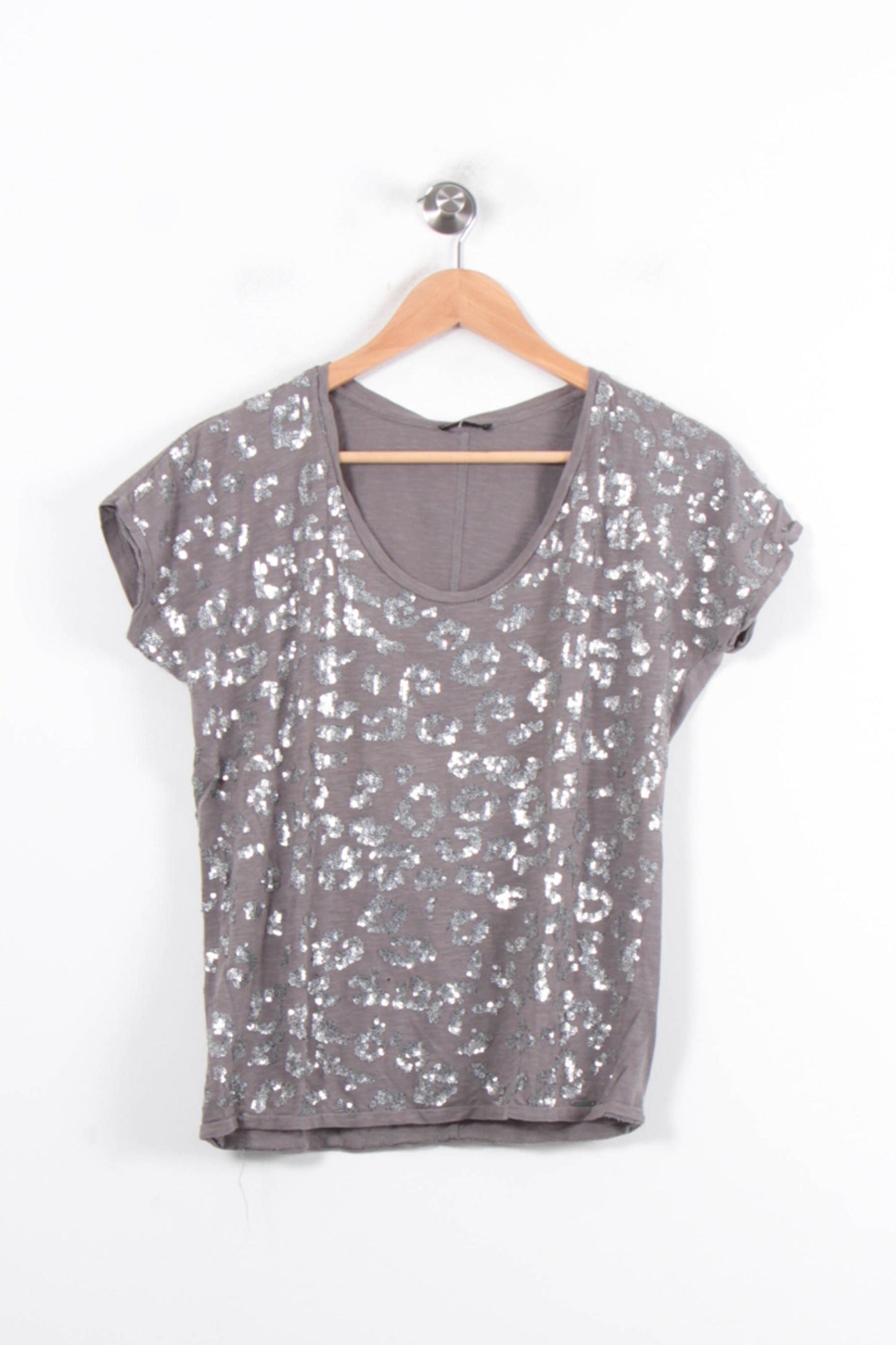 Tee-shirt Gris et Argenté - Taille S/36