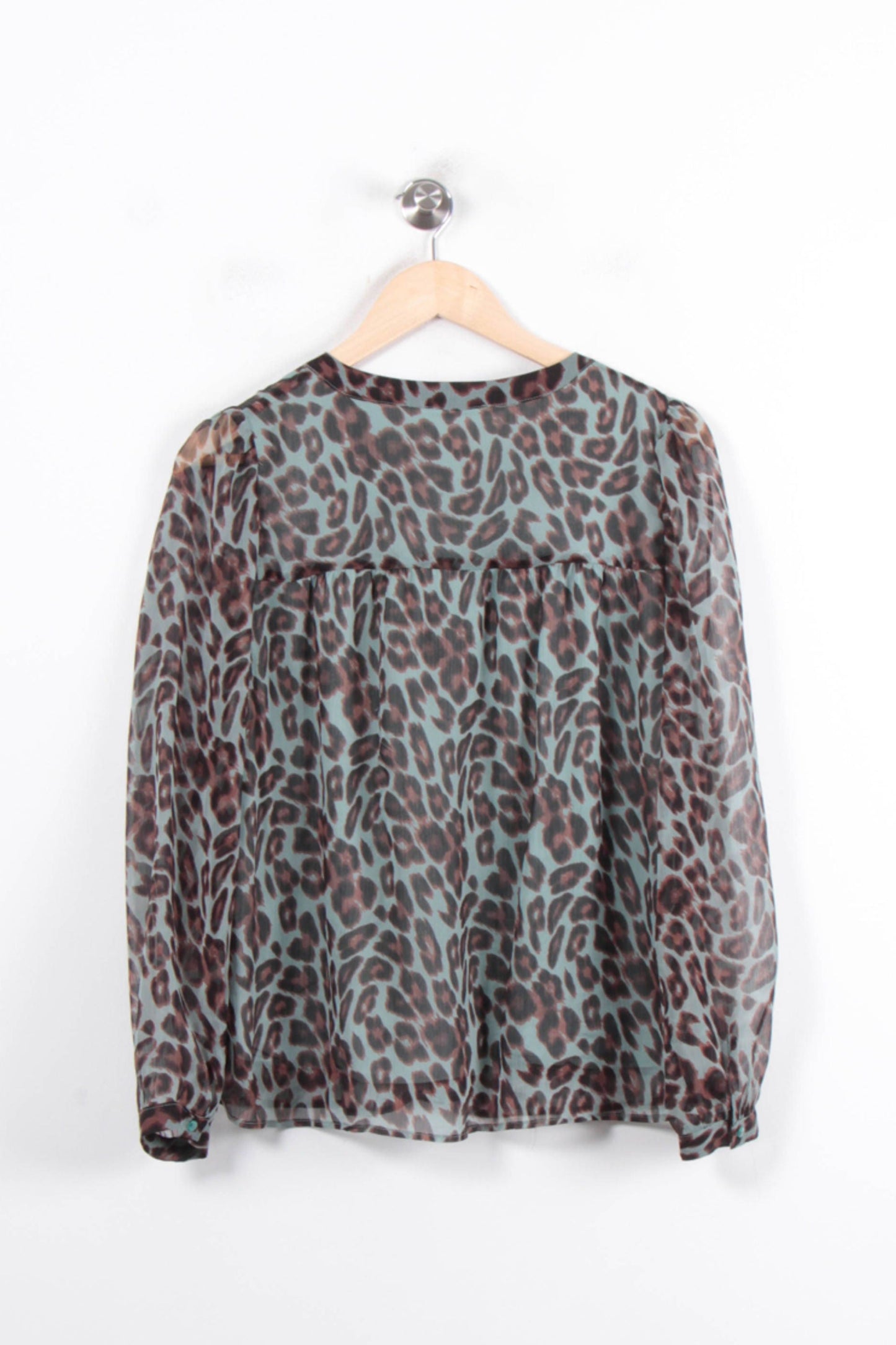 Blouse Verte et Marron - Taille S/36