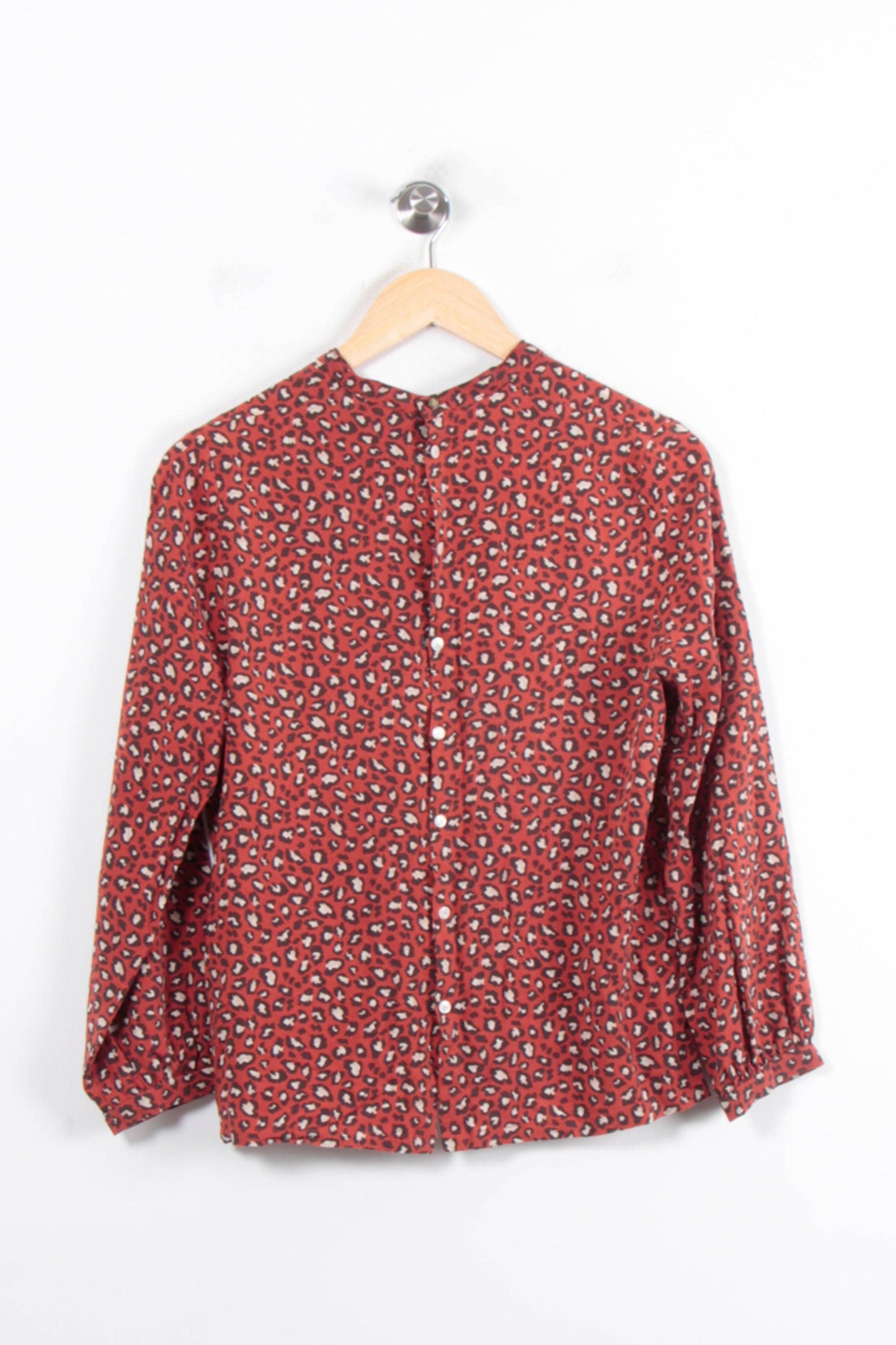 Blouse Orange et Noire - Taille S/36