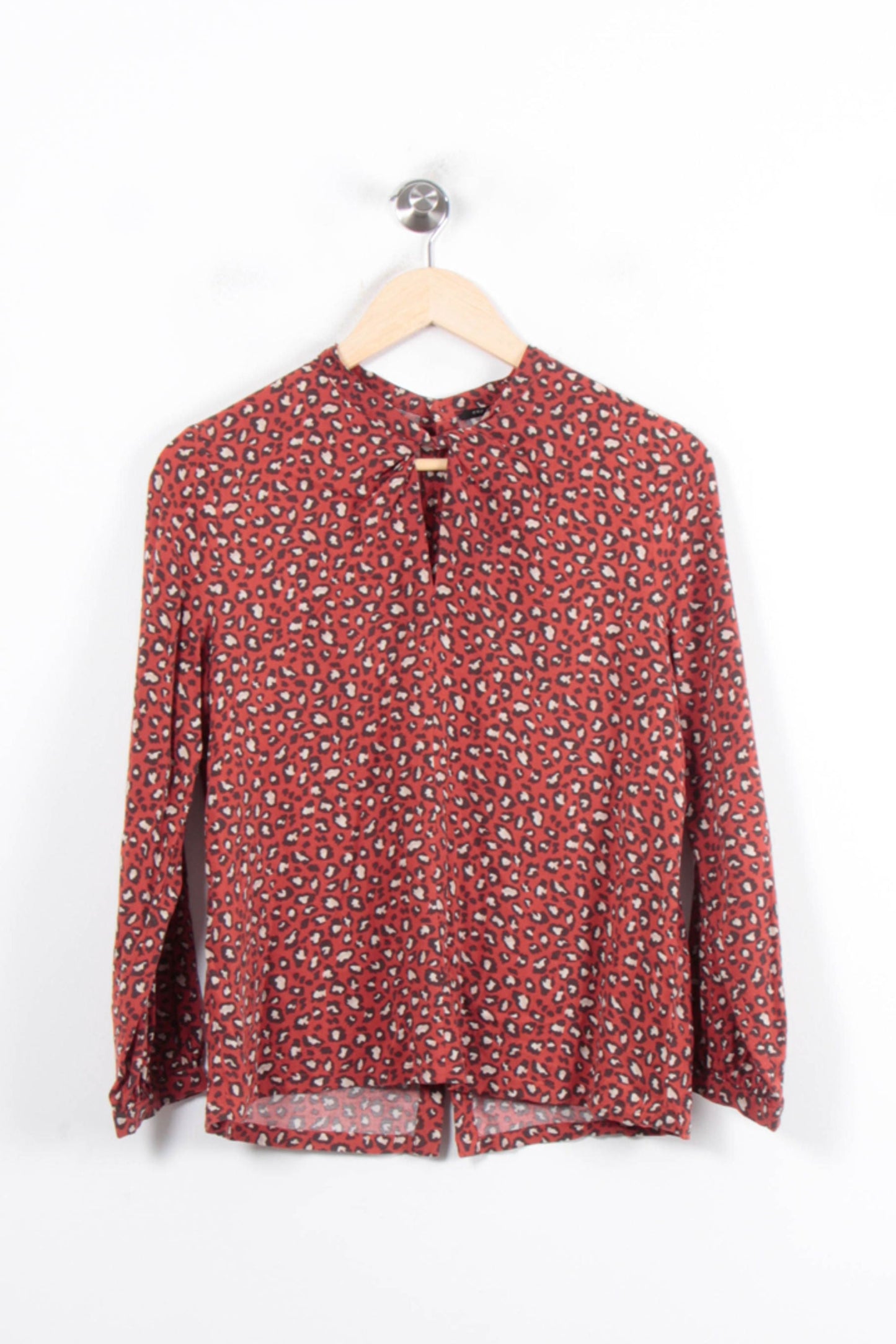 Blouse Orange et Noire - Taille S/36