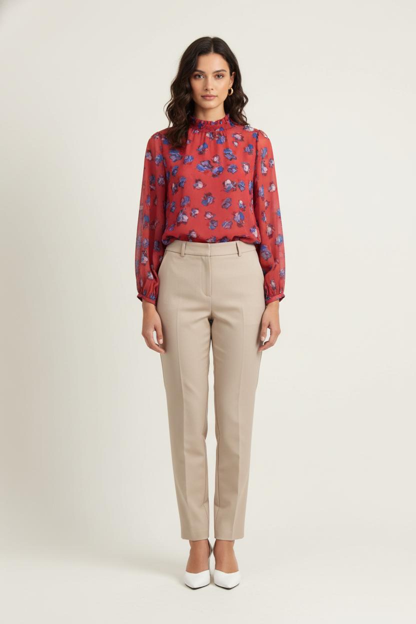 Blouse Rouge et Bleue - Taille M/38