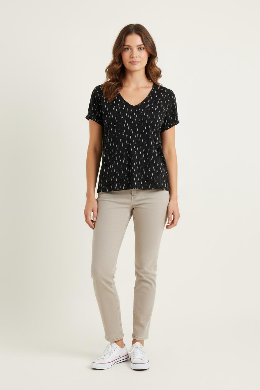 Tee-shirt Noir et Blanc - Taille S/36