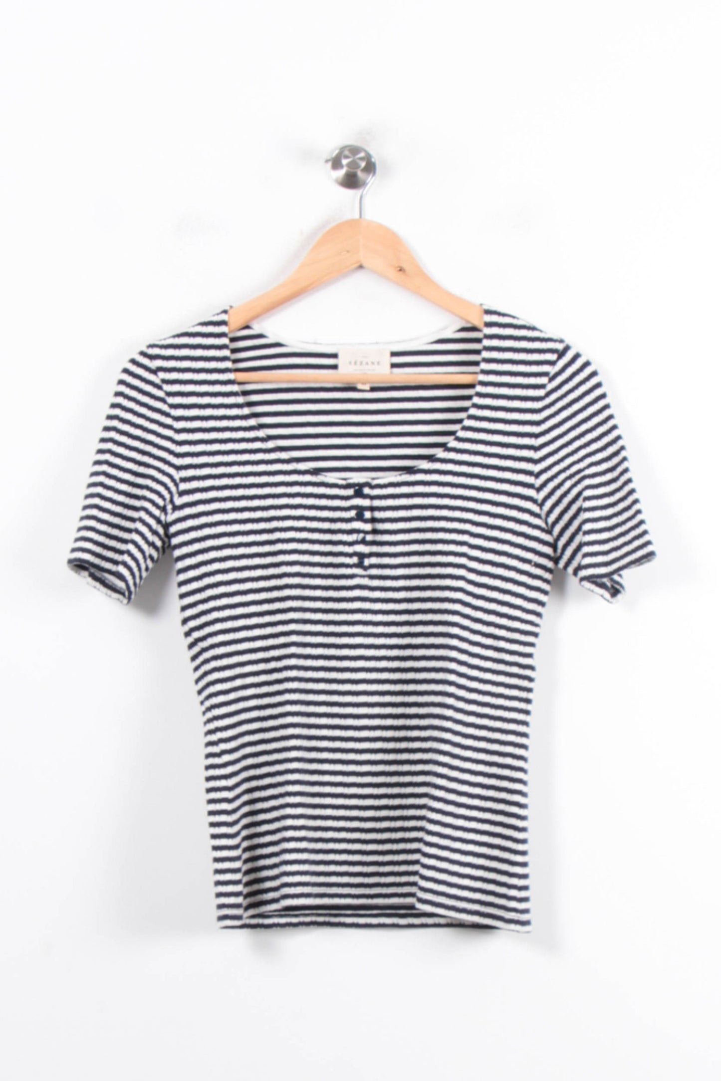Tee-shirt Bleu et Blanc - Taille XS/34