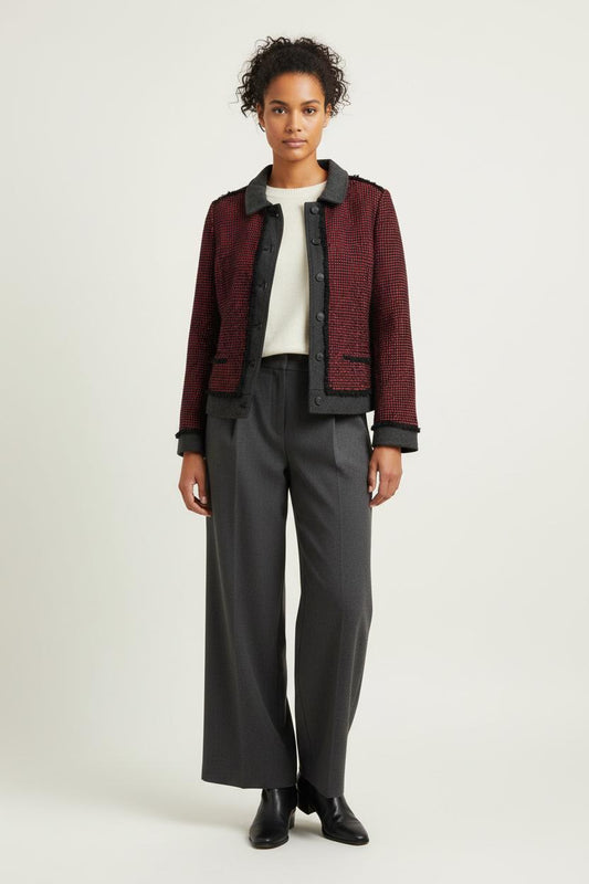 Veste Noire et Rouge - Taille M/38