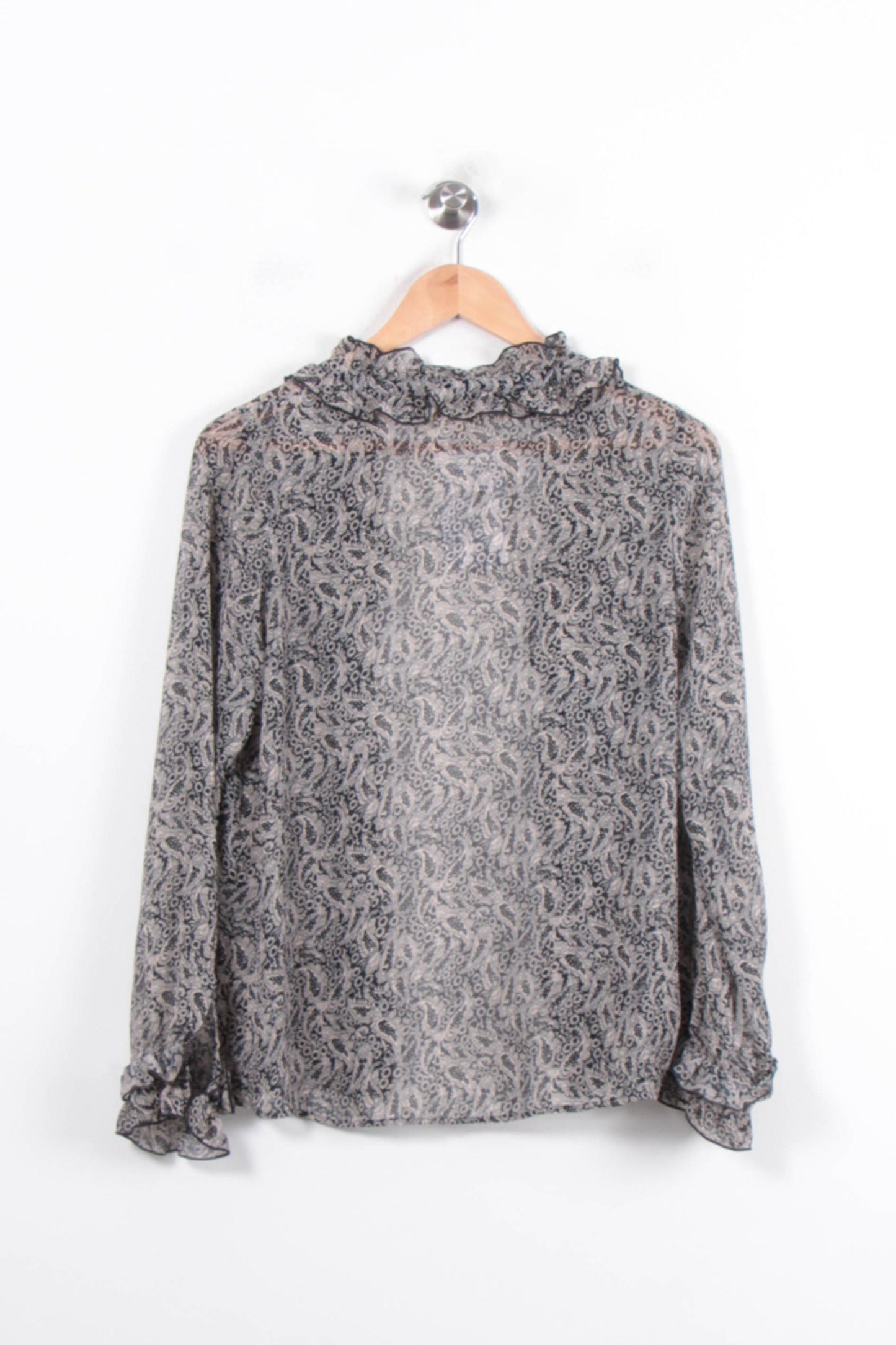 Blouse Noire et Grise - Taille XS/34