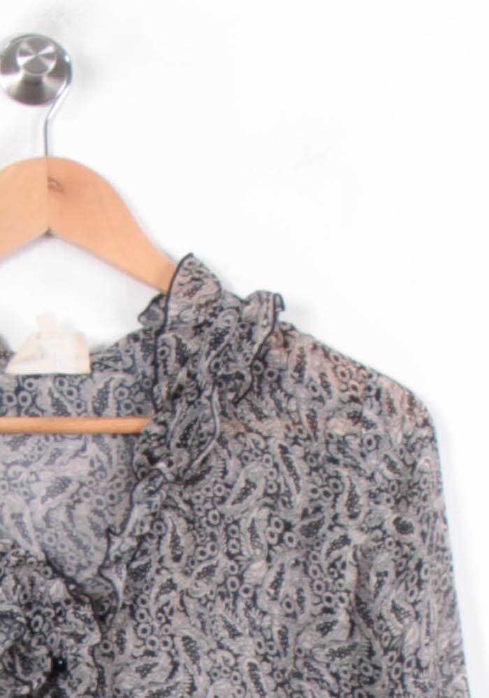 Blouse Noire et Grise - Taille XS/34