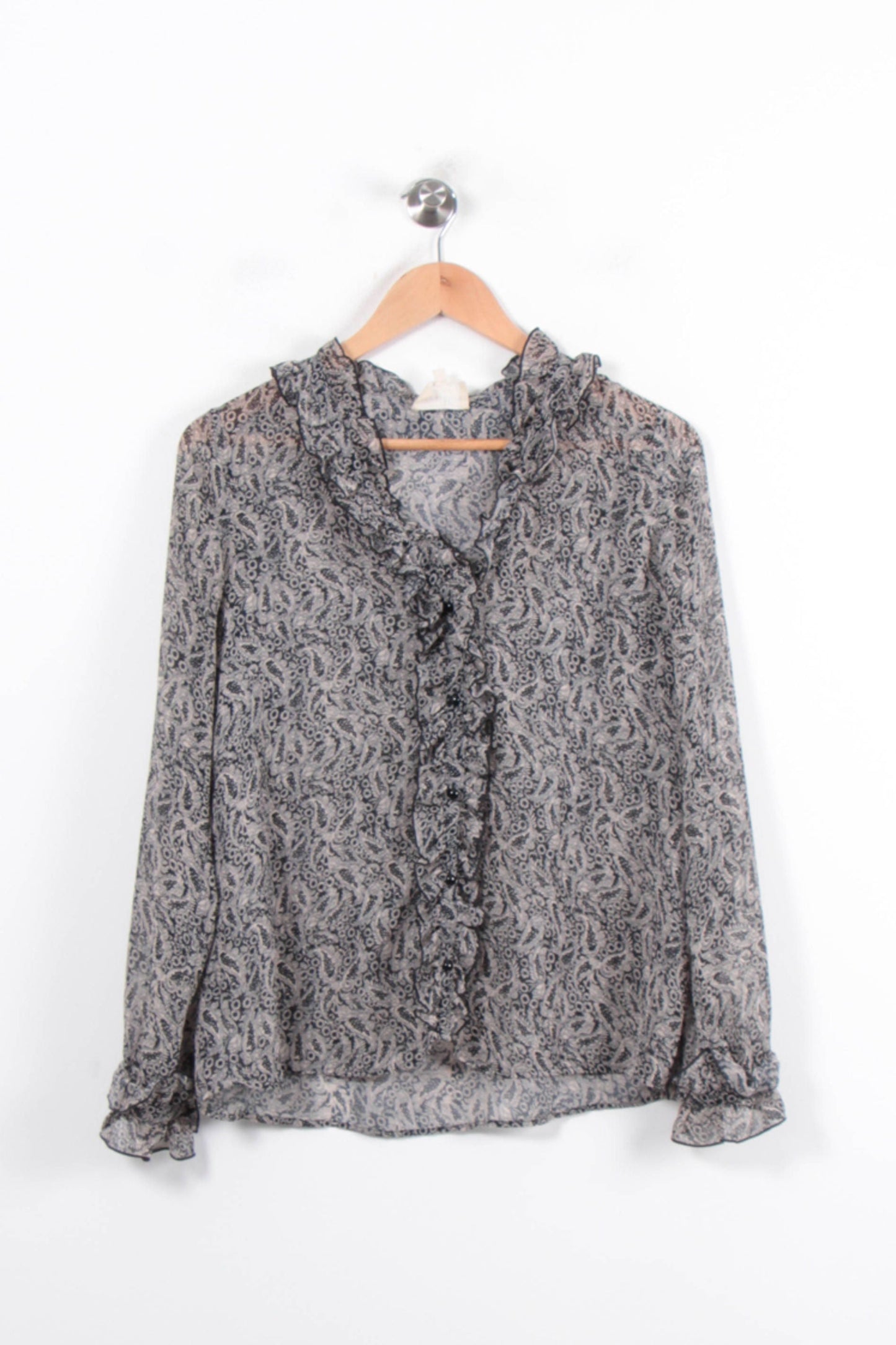Blouse Noire et Grise - Taille XS/34