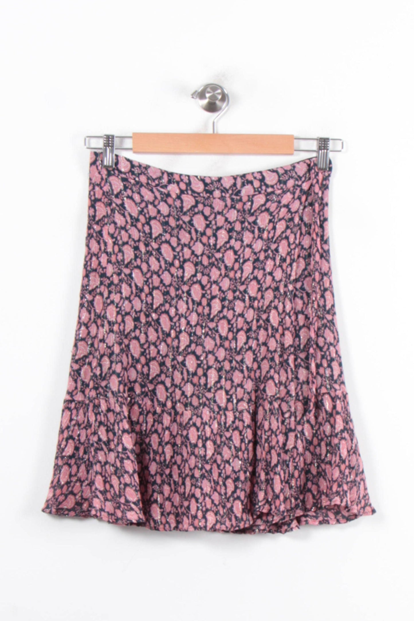 Jupe Midi Rose et Bleu - Taille S/36