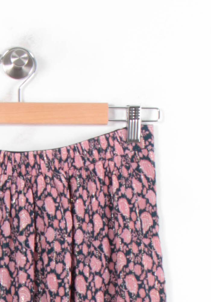 Jupe Midi Rose et Bleu - Taille S/36