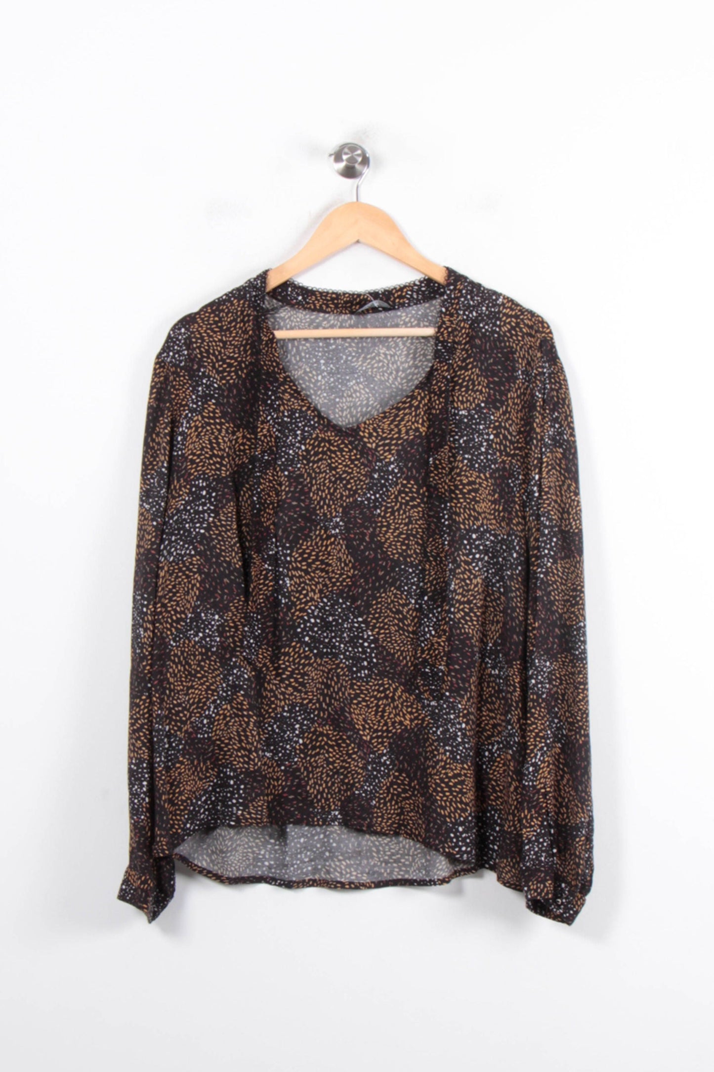 Blouse Noire et Marron - Taille XXL/44