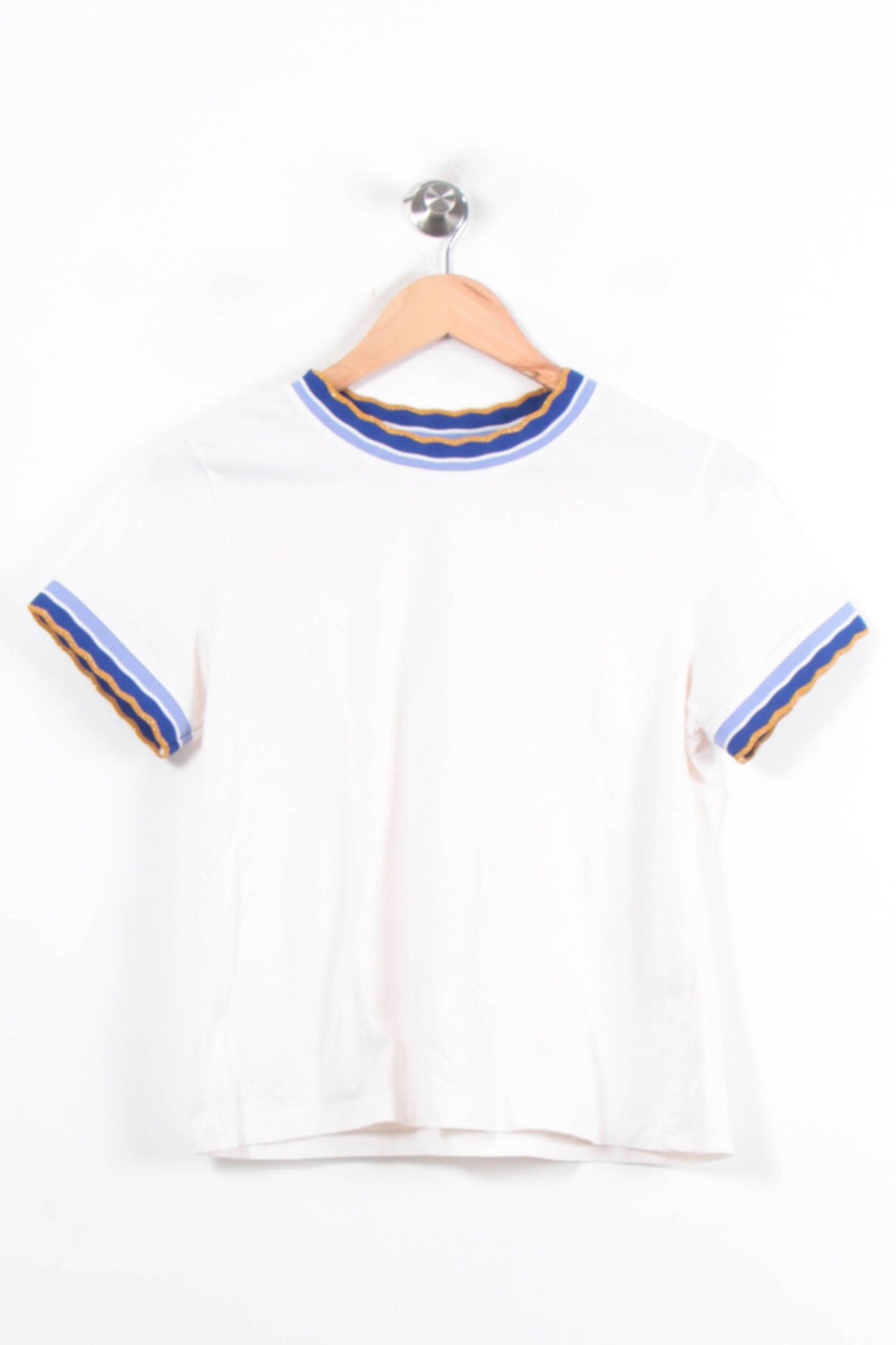 Tee-shirt Blanc et Bleu - Taille S/36