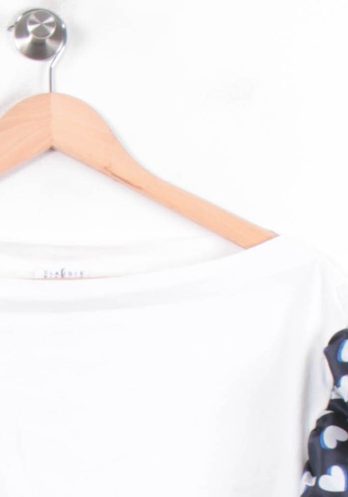 Tee-shirt Blanc et Bleu - Taille S/36