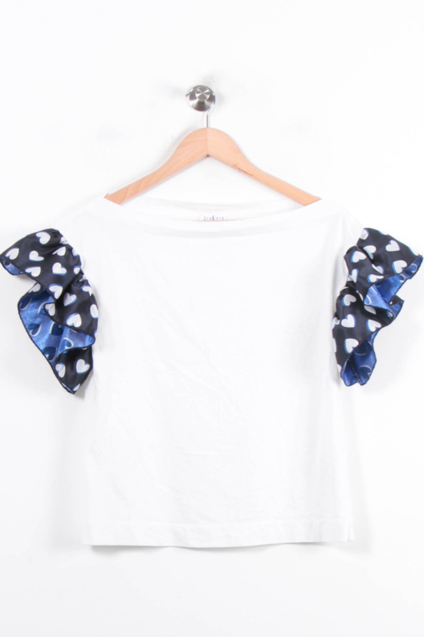 Tee-shirt Blanc et Bleu - Taille S/36