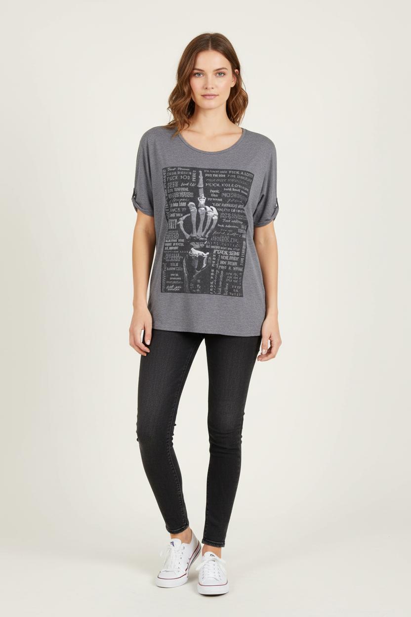 Tee-shirt Gris - Taille M/38