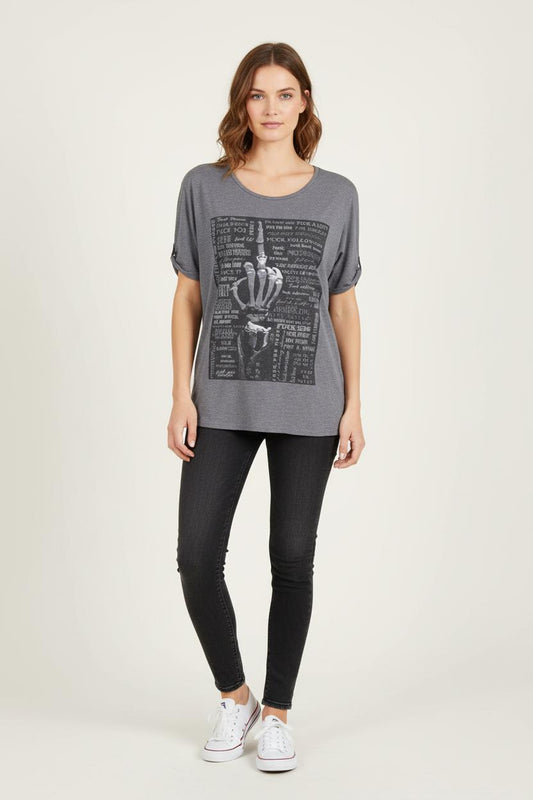 Tee-shirt Gris - Taille M/38