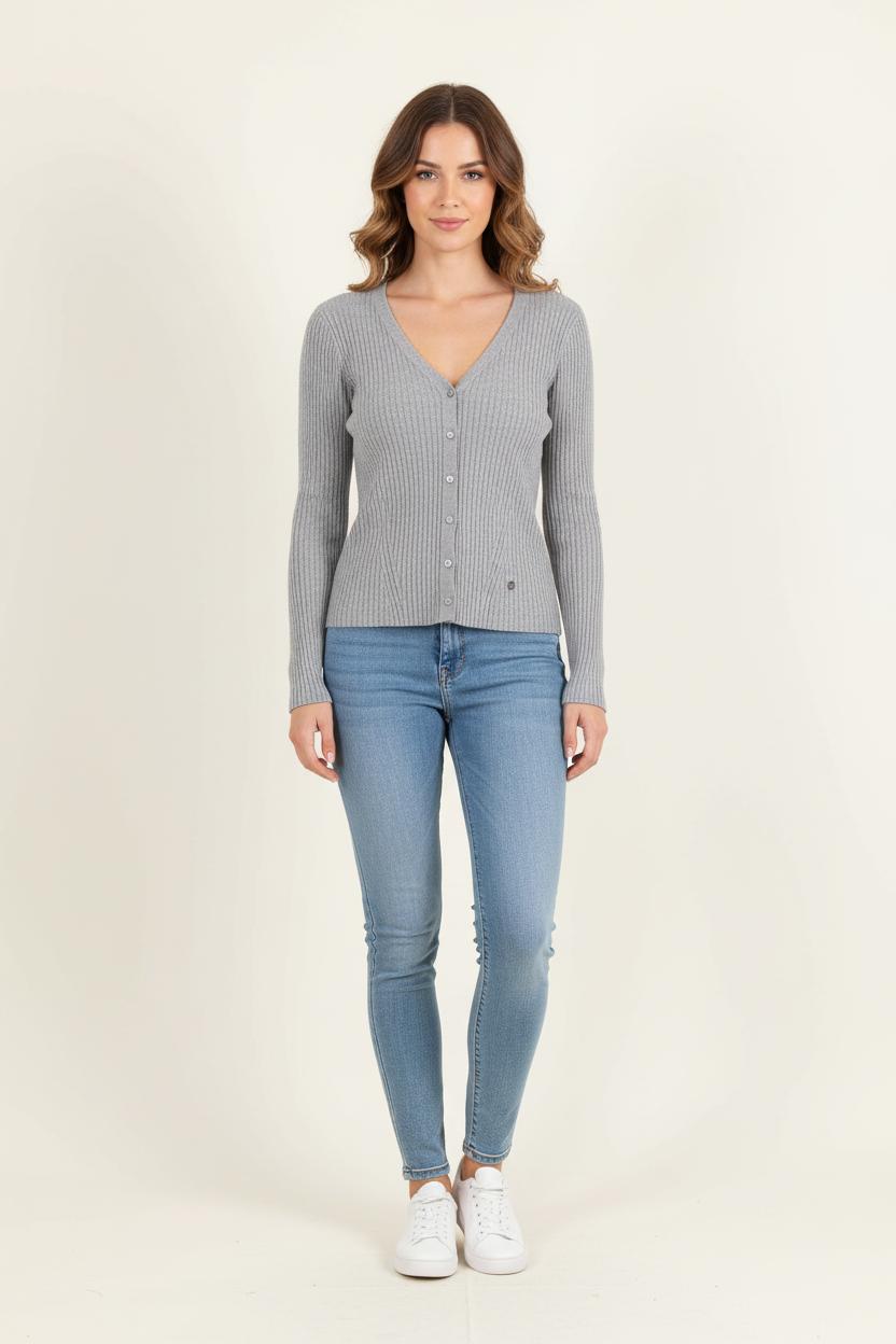 Cardigan Gris - Taille M/38