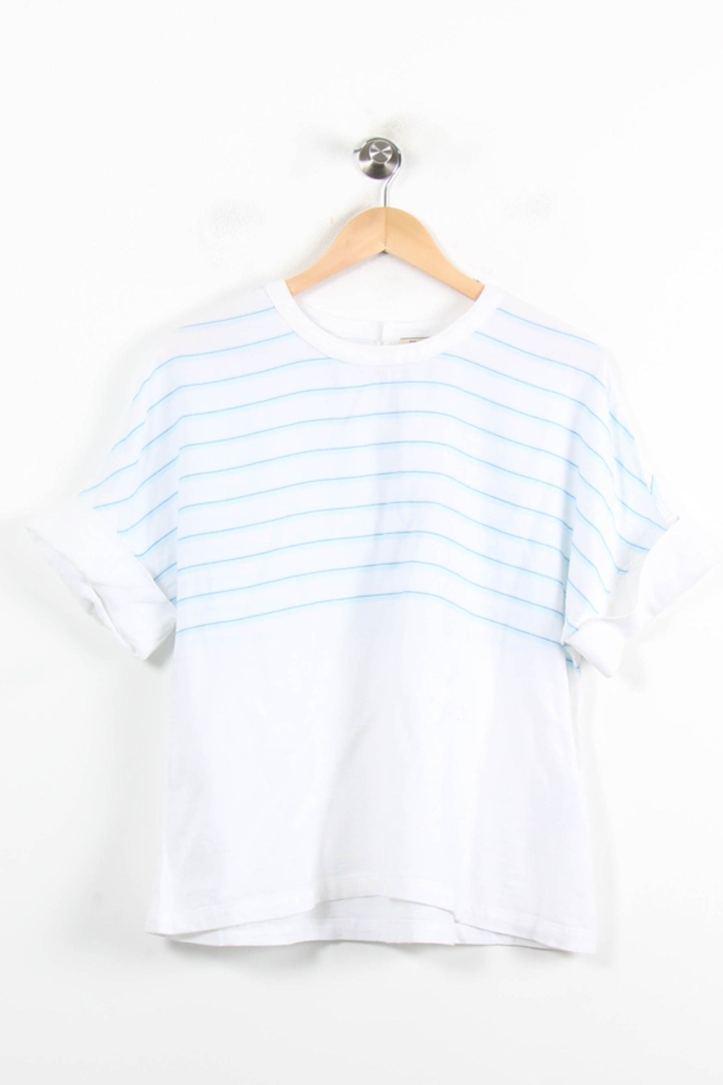 T-shirt Blanc et Bleu - Taille XXL/44