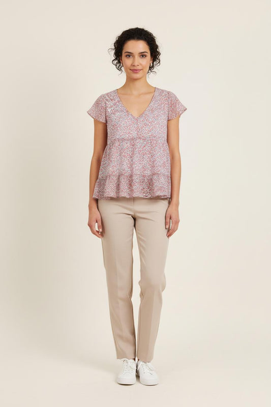 Blouse multicolore - Taille S/36