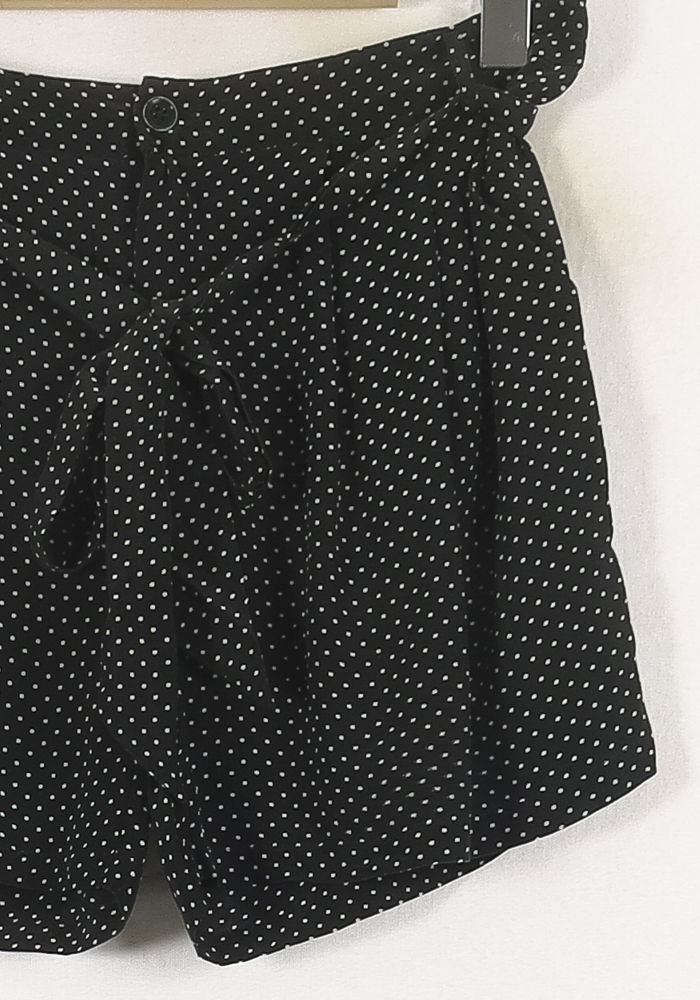 Short Noir à Pois Blancs - Taille L/40