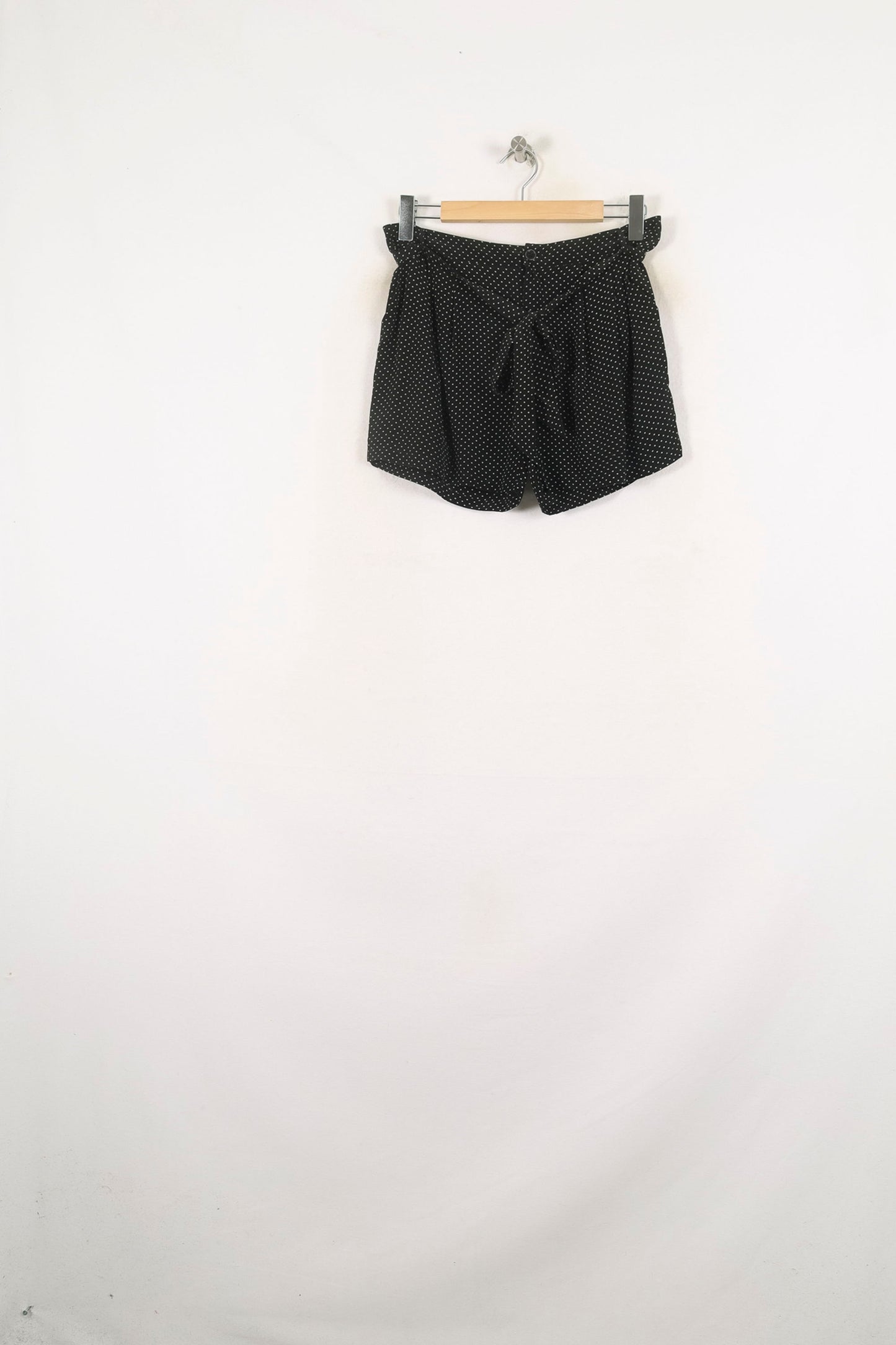 Short Noir à Pois Blancs - Taille L/40
