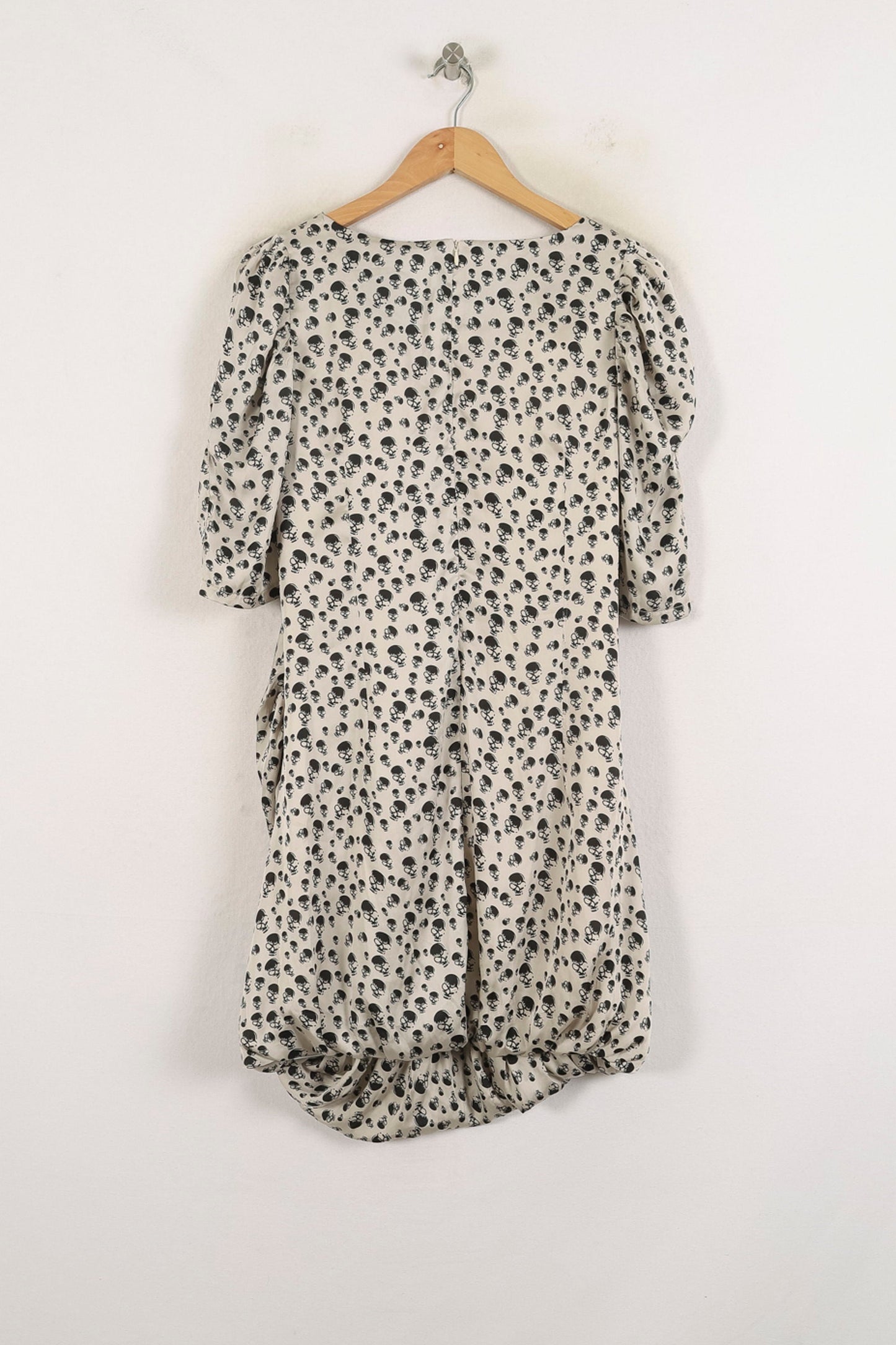 Robe Mi-Longue Beige et Noire - Taille L/40